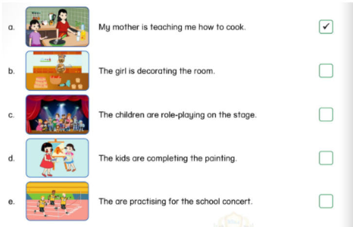 Unit 4. Spending time with family and friends - SBT Tiếng Anh 5 - Phonics Smart 5 1