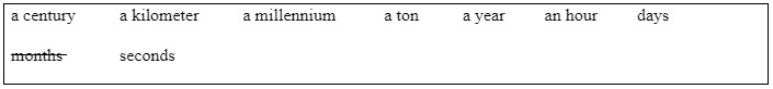 Vocabulary: Units of measurement - Unit 5: Achieve - SBT Tiếng Anh 7 Friends Plus 2 1